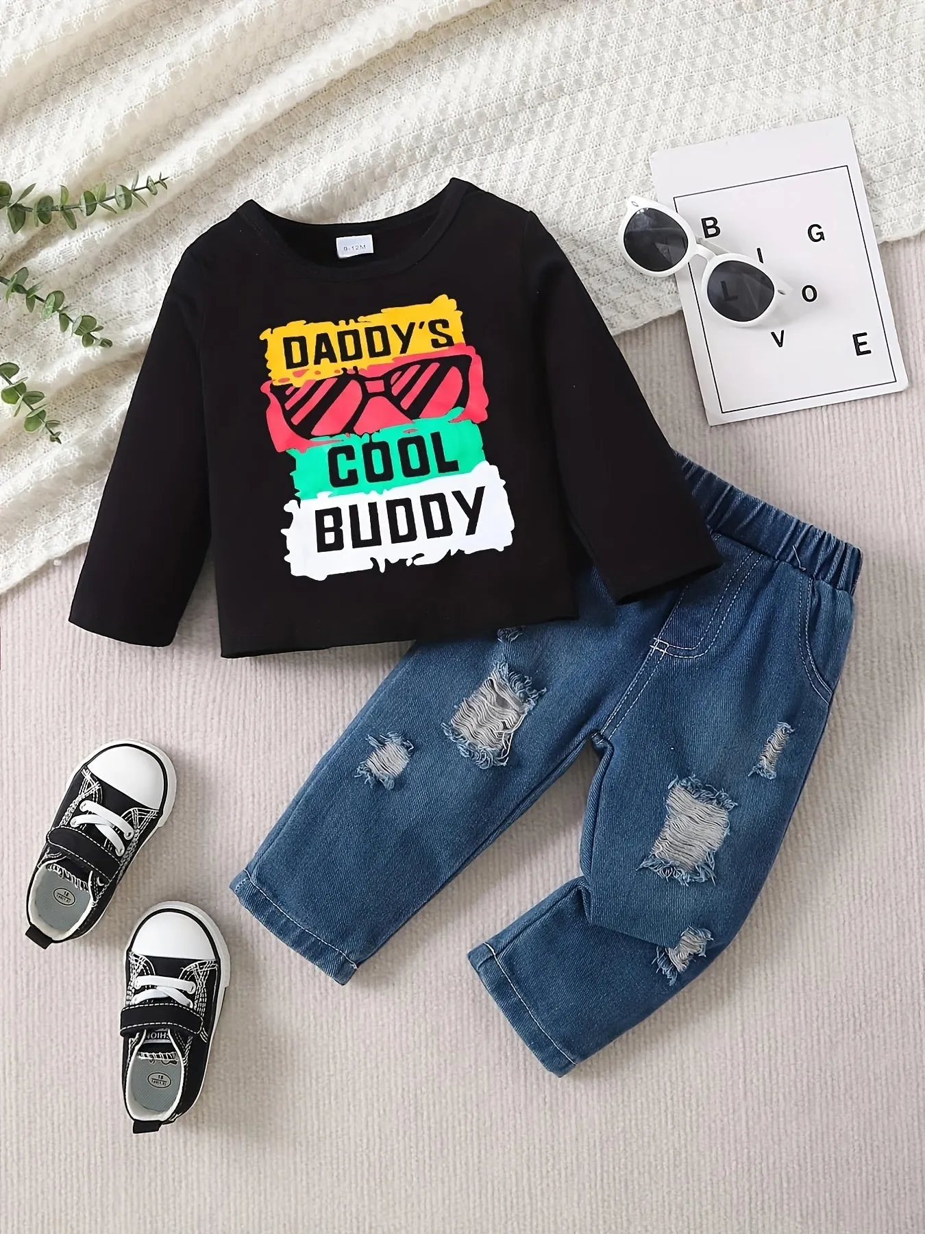 Stylish Toddler Boys COOLER VERSION OF DAD Outfit Set