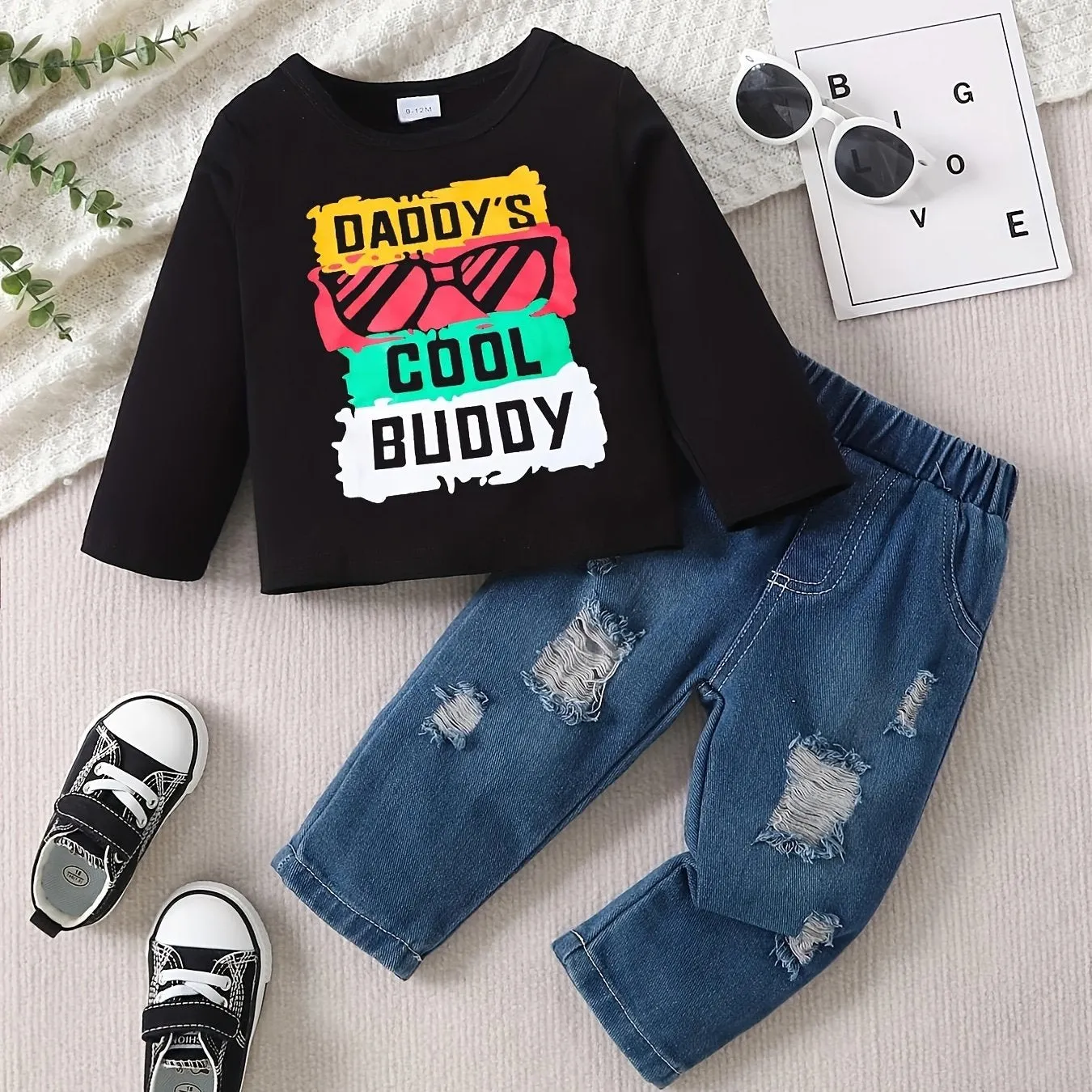 Stylish Toddler Boys COOLER VERSION OF DAD Outfit Set
