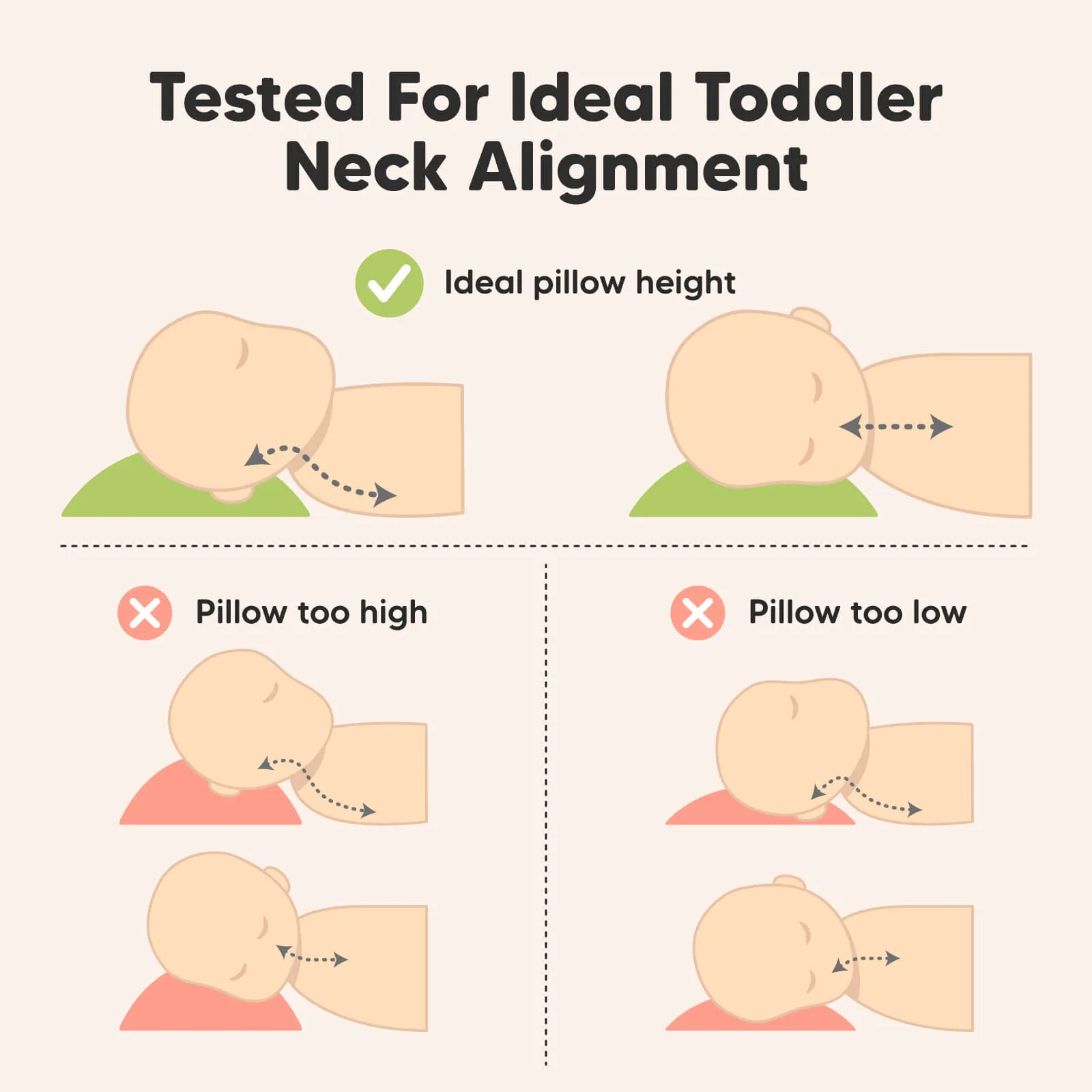 Toddler Pillow with Pillowcase (Marine)