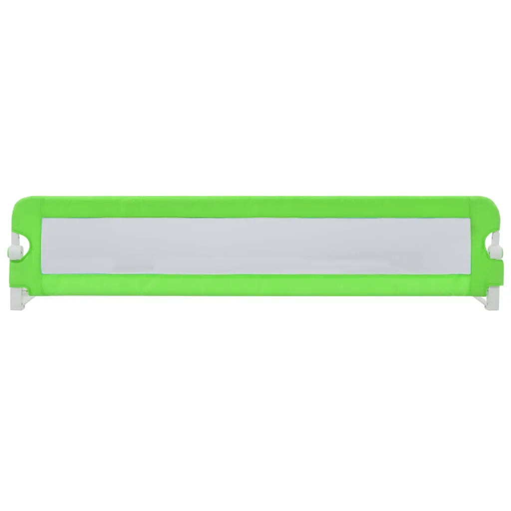 Toddler Safety Bed Rail Green 180x42 cm Polyester