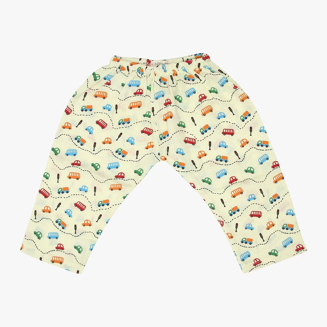 Trucks & T-Rex (Pack of 2) - Muslin Sleep Suit for babies and kids (Unisex)