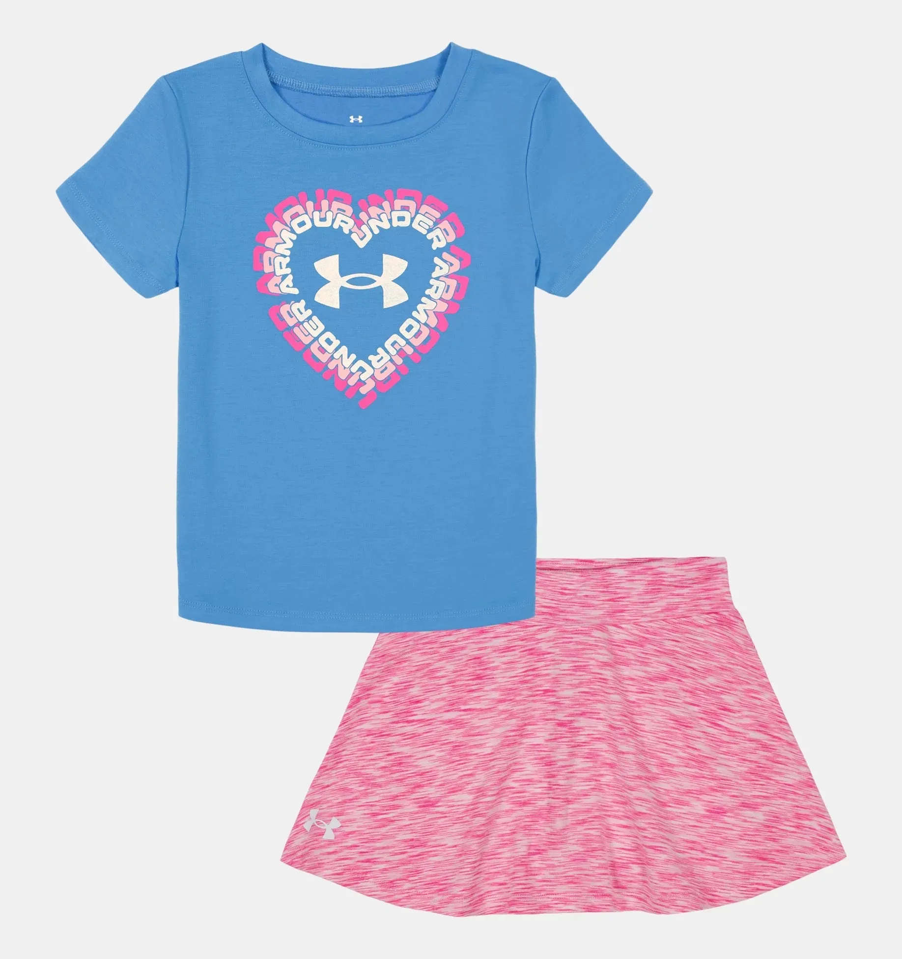 UA HEART SKORT SET VIRAL BLUE
