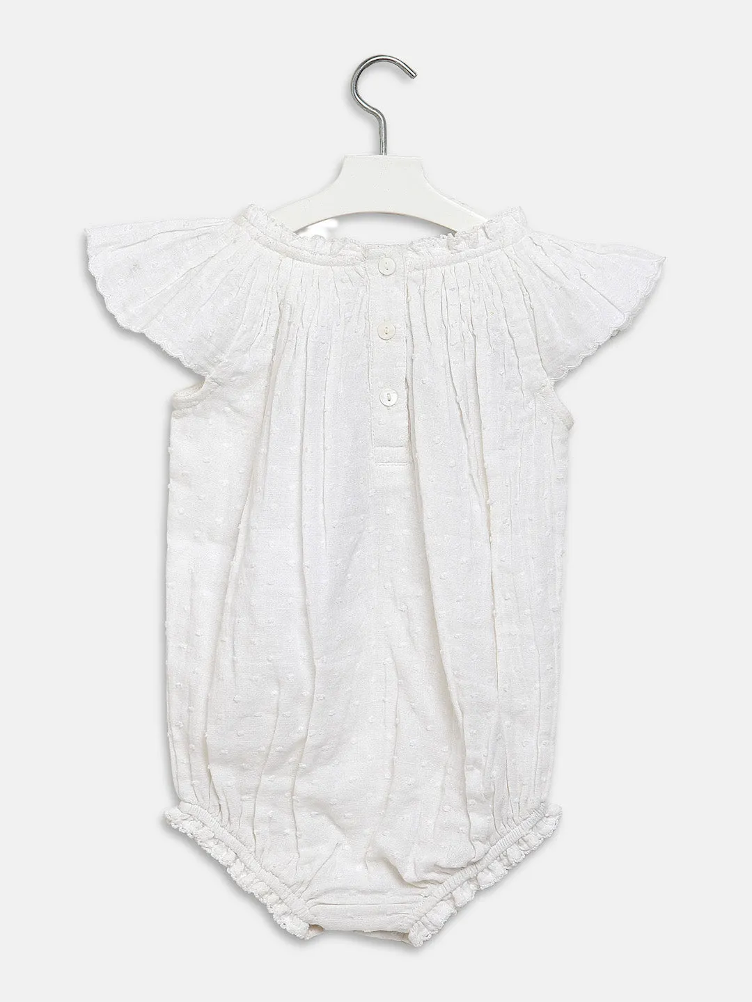 VINTAGE WHITE FLORAL ONESIE