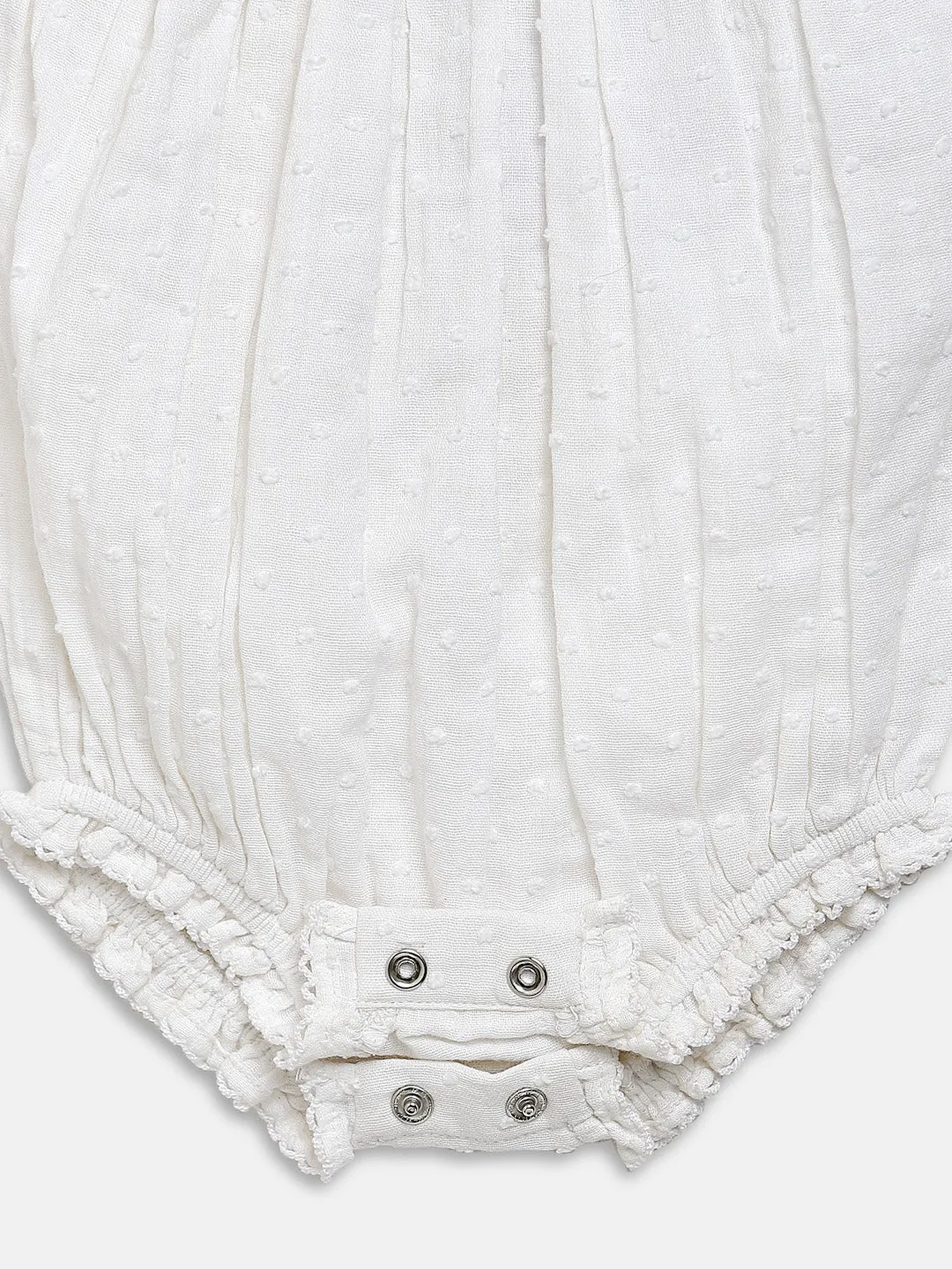 VINTAGE WHITE FLORAL ONESIE