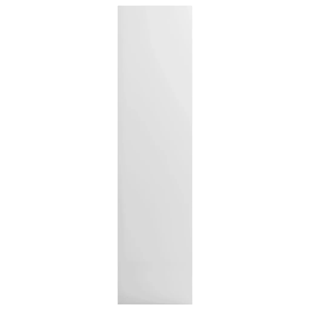 Wardrobe High Gloss White 100x50x200 cm Engineered Wood